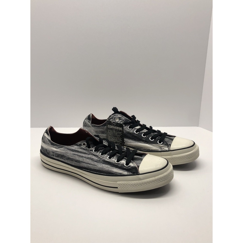 CONVERSE CHUCK TAYLOR All Star Low Top Unisex Canvas Sneaker Shoes Black White - Picture 10 of 10